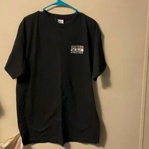 Hooters Black Short Sleeve Tees Casual Crew Neck